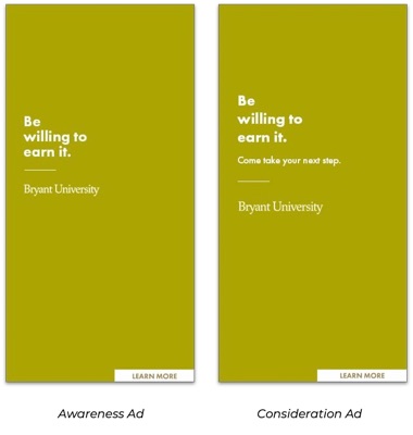 Bryant University Case Study Ads 3